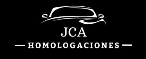 Logotipo JCA Homologaciones fondo negro